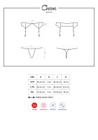 Charms Garter Belt & String schwarz