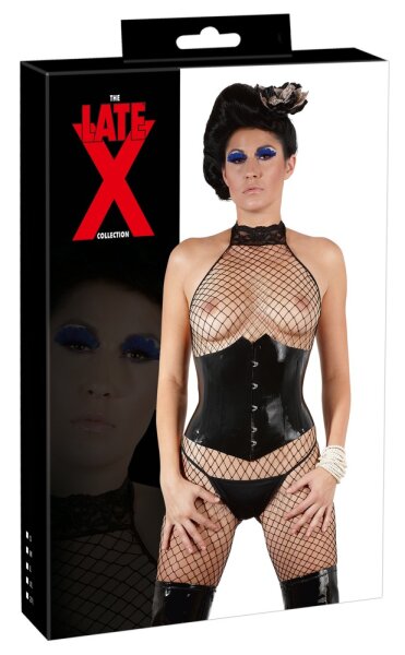 Latex Mieder schwarz