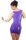 Latex Minikleid lila