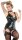 Latex Strapshemd schwarz