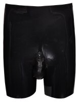 Latex Herren Slip schwarz