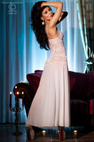 Langes Babydoll CR3471 wei&szlig;
