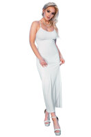 Langes Kleid CR4379 wei&szlig;