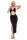 Langes Kleid CR4445 schwarz