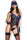 Corsagen-Set CR4688 schwarz/blau