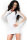 Nahtloses Minikleid CR3608 wei&szlig;