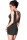 Minikleid CR4238 schwarz/silber