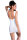 Nahtloses Minikleid CR4335 wei&szlig;