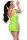 Nahtloses Minikleid CR4618 neongr&uuml;n