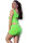 Nahtloses Minikleid CR4621 neongr&uuml;n