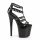 Schwarzer Sky Heels mit Nieten
