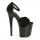 Schwarzer Sky Heels Satin